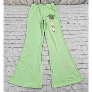 STAR WARS Green Baby Yoda Wide Leg Graphic Pants St. Patrick's Day WOMENS SIZE S